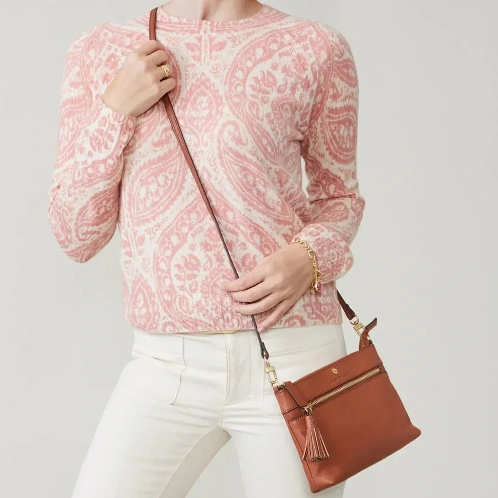 Spartina 449 Leather Convertible Crossbody Wristlet NWT